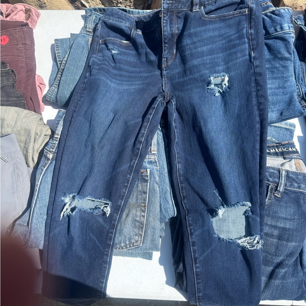 American Eagle Outfitters Blue Skinny Jeans